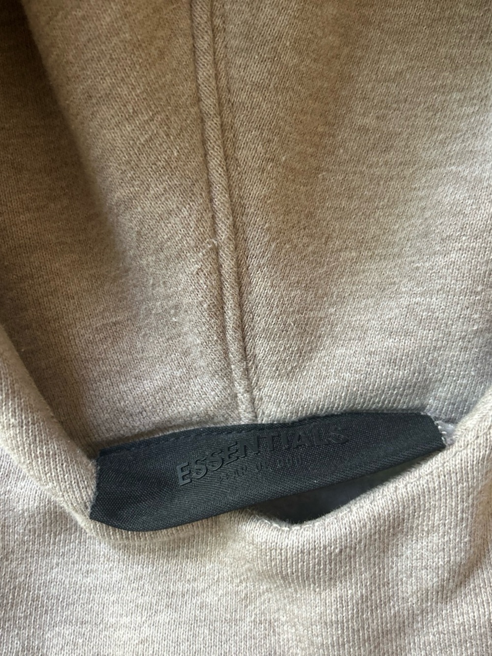 Essentials beige kids hoodie - Picture 5 of 9